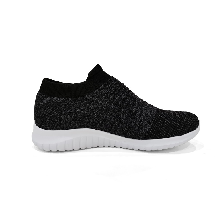 China Popular Latest Fashion Slip-On Knit Sneaker Cheap Sports Running Casual Shoes